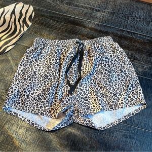 Women’s leopard athletic shorts